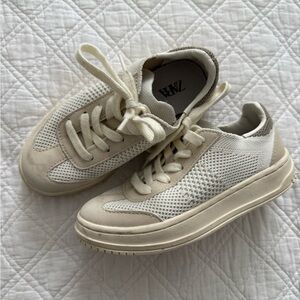 Zara Off-White Mesh Sneakers